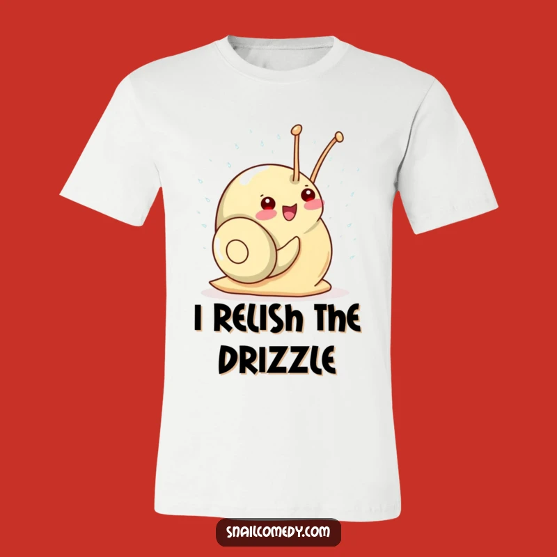 Funny Kawaii Snail Shower T-Shirt: Gleeful Joy for Your Wardrobe!
