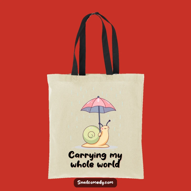 Funny Snail Umbrella Tote Bag: Carry Your Essentials with a Smile, Chic Funny Gift