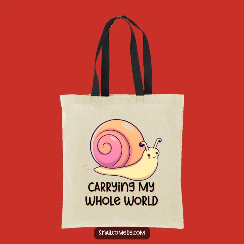 Funny Kawaii Snail Rainbow Tote Bag: Spacious Cartoon Mollusk Carryall Perfect Gift