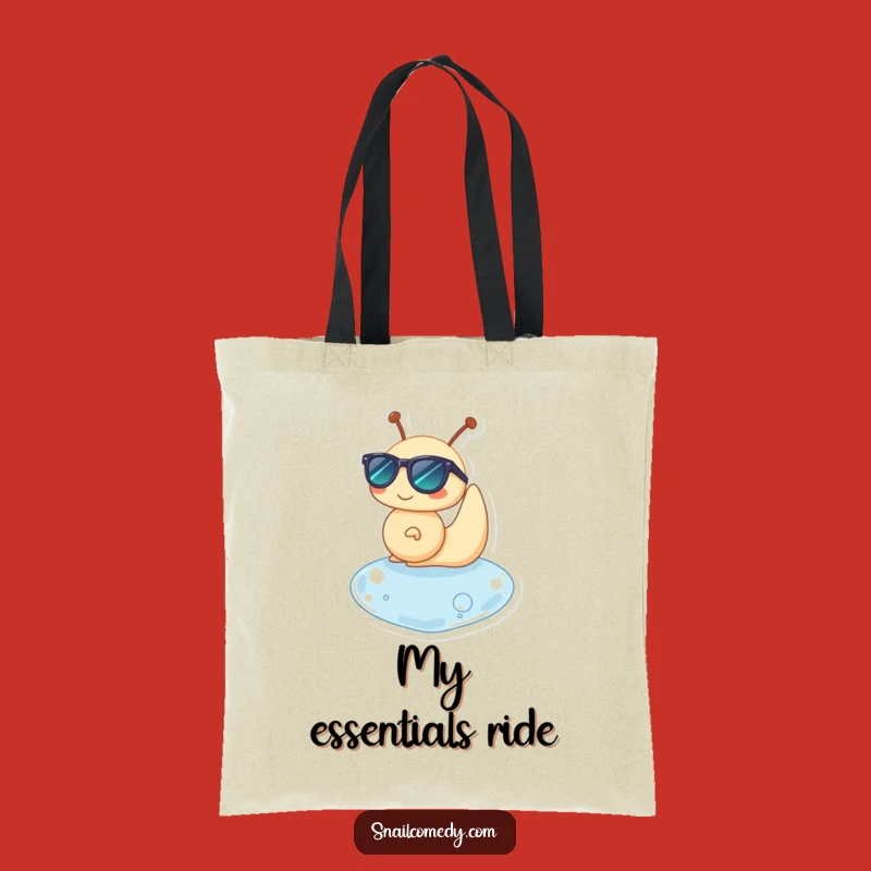 Funny Snail Chill Tote Bag: Carry Your Cool