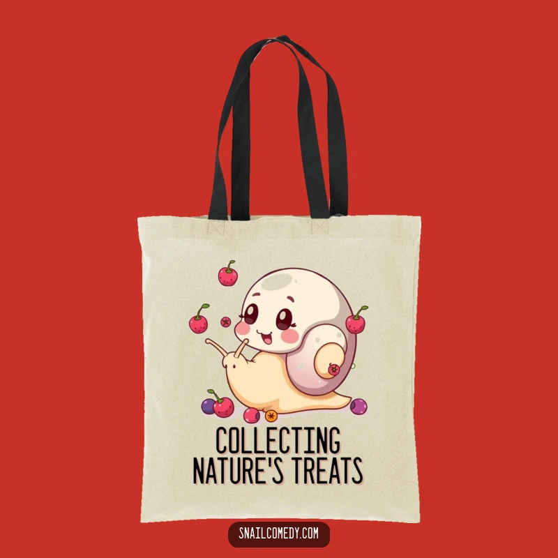 Funny Snail Tote Bag: Berry Juggler, Chic & Practical