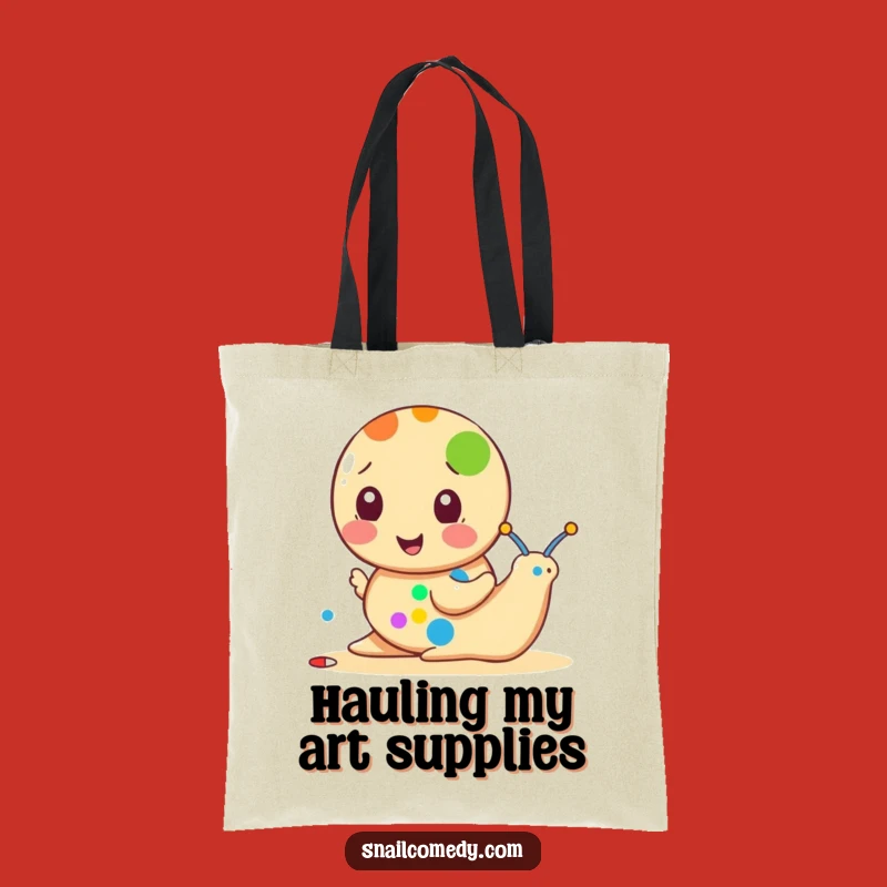 Funny Snail Tote Bag: Dot Painter Artist, Chic & Practical